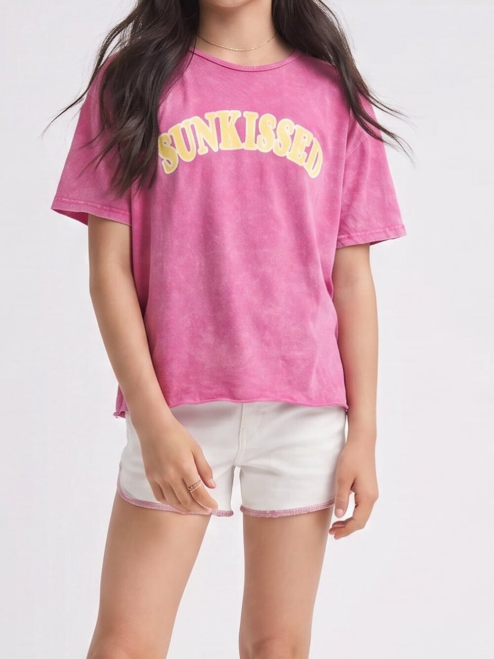 Stitch Fix Kreative Content Sacha Pink 'Sunkissed' Graphic T-Shirt